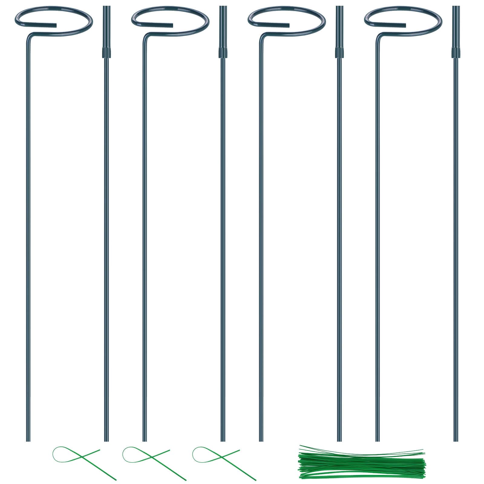 Amazon.com : 4 Pack Plant Support Stakes, 16/32 Inch Garden Stakes